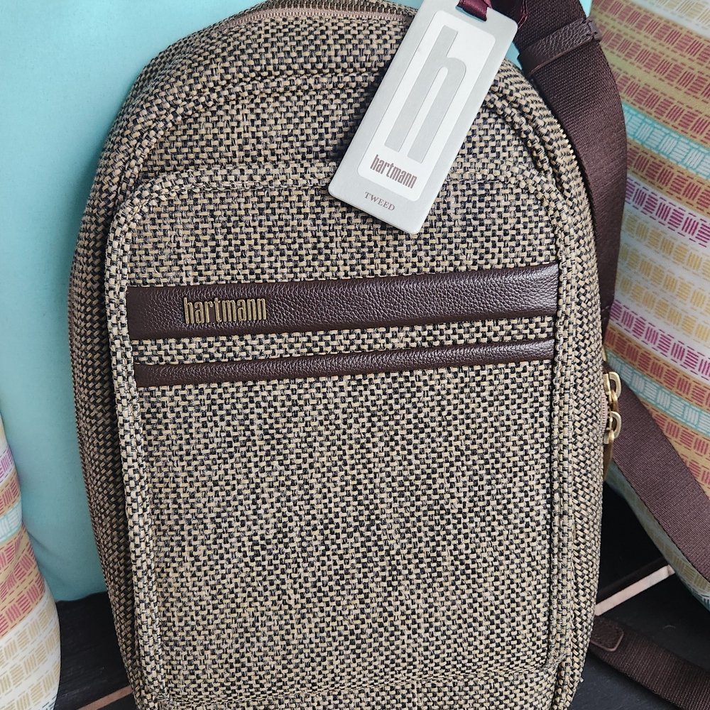 NWT Hartmann Tweed Sling Bag